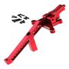 Rcarmumb Front Chassis Brace Upgrades Part for 1/8 Sledge 4WD #95076-4,Aluminum Alloy Front Chassis Brace Hops up for Sledge Monster Truck RC Car #95076-4,Replace #9520, Red view 1