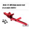 Rcarmumb Front Chassis Brace Upgrades Part for 1/8 Sledge 4WD #95076-4,Aluminum Alloy Front Chassis Brace Hops up for Sledge Monster Truck RC Car #95076-4,Replace #9520, Red view 2