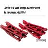 Rcarmumb Suspension Arms Upgrades Part for 1/8 Sledge 4WD #95076-4, 4pcs Aluminum Front Rear Swing Arm Hops Up w/Carbon Fibre Dust-Proof Protection Plate,Red view 2