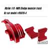 RCarmumb Upgrades Part for 1/8 Sledge 4WD,Aluminum Main Gear Cover Alloy Hops up for Sledge 4WD Monster Truck RC Car #95076-4,Replace #9584,Red view 2