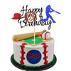 Arthsdite Baseball Theme Cake Topper - Sports Happy Birthday Player Cake Decoration for Sports Party Theme Decoration Supplies view 1