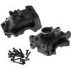Rcarmumb Gear Box Upgrades Part for 1/8 Sledge 4WD,Aluminum Front Rear Universal Gear Box Housing, RC Alloy Gearbox Hops up for Sledge Monster Truck RC Car #95076-4,Replace #9529, Black1 Set view 1