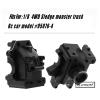 Rcarmumb Gear Box Upgrades Part for 1/8 Sledge 4WD,Aluminum Front Rear Universal Gear Box Housing, RC Alloy Gearbox Hops up for Sledge Monster Truck RC Car #95076-4,Replace #9529, Black1 Set view 2