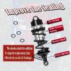 Rcarmumb RC Shock Absorber Upgrades for 1/7 Felony 6S BLX,Infraction 6S BLX,Limitless Roller Speed Bash,4Pcs Front Rear Big Bore Damper Parts, Adjustable RC Shock Hop Up,Replace #ARA330627,Black view 4