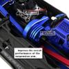 RCarmumb Upgrades Part for 1/8 Sledge 4WD,Aluminum Main Gear Cover Alloy Hops up for Sledge 4WD Monster Truck RC Car #95076-4,Replace #9584,Navy Blue view 3