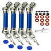 Rcarmumb CVD Drive Shaft Upgrades for 1/10 Senton Granite 3s Blx&Mega550,Vortek 3s Blx,Big rock v2,4Pcs Front Rear Harden Steel #45 Driveshaft Parts Hop Up, #ARAC4041, (More Powerful),Navy blue view 1