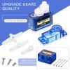 Hanaive 16 Pcs SG90 9g Mini Micro Servo Motors RC Servo Kit for Robot Helicopter Airplane Car Boat Control view 4