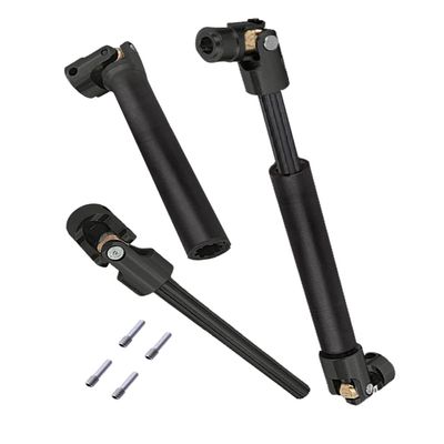 RC Drive Shaft Universal Upgrades for 1/10 SCX10 II Red cat D90 Gen7/Pro RC 4WD GEN8 SCX10 2, Rcarmumb 2pcs RC Crawler Driveshaft,Harden Steel #45 Part Hop-Ups (116-170MM, 2-Pack) Black