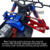 Rcarmumb Upgrades Part for 1/10 Vorteks 4x4 3S Blx,Granite/Senton 4x4 3S Blx & Mega 550,Alloy Front Rear Suspension Arms & Steering Blocks Caster Blocks C-Hubs Stub Axle Carriers,Red view 4