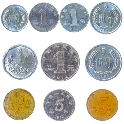 China 10 Mixed Novelty Coins | Asian Flowers and Blossoms | Lotus | World Tokenage | Fantasy Coins