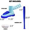 ArtCreativity Baseball Pitching Machine for Kids, Pop A Pitch Baseball Batting Kids Pitching Machine Toy with Collapsible Bat + 3 Baseballs, Trainer for Batting Practice, Outdoor Fun view 3