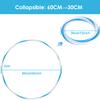 LED Fitness Hoop 24 in, Light Up Hoop for Kids, 10 Color Auto Strobing and Changing, 60cm Hoop Fitness Equipment Weight Loss Collapsible(2 AA Batteries are Needed. Not Included) view 2