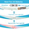LED Fitness Hoop 24 in, Light Up Hoop for Kids, 10 Color Auto Strobing and Changing, 60cm Hoop Fitness Equipment Weight Loss Collapsible(2 AA Batteries are Needed. Not Included) view 3