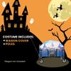 Seeing Red Fantasy Royal Princess Castle Decorative Wagon Cover Halloween Costume Accessory Prop view 4