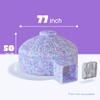 Skywin Air Tent for Kids (77 x 50) Builds in 30 Sec, Toddler Tents Indoor for Imaginative Play, Spacious Kids Forts Indoor Playhouse for Boys & Girls Ages 3-14 (Fan Not Incl) (Dream Castle Den) view 2