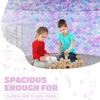 Skywin Air Tent for Kids (77 x 50) Builds in 30 Sec, Toddler Tents Indoor for Imaginative Play, Spacious Kids Forts Indoor Playhouse for Boys & Girls Ages 3-14 (Fan Not Incl) (Dream Castle Den) view 4