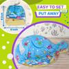 Skywin Air Tent for Kids (77 x 50) Builds in 30 Sec, Toddler Tents Indoor for Imaginative Play, Spacious Kids Forts Indoor Playhouse for Boys & Girls Ages 3-14 (Fan Not Incl) (Deep See Fun) view 4