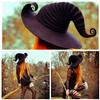 2022 New Halloween Party Felt Witch Hats, Halloween Felt Witch Costume Pointed Hat Durable Black Witch Hat for Halloween Decoration, Halloween Witch Hat for Halloween Cosplay Props (Black, One size fits all) view 1