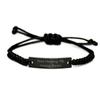 Best Hula Hooping, Hula Hooping. My Hobby Rocks!, Reusable Holiday Black Rope Bracelet from Friends view 1