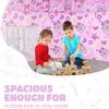 Skywin Air Tent for Kids (77 x 50) Builds in 30 Sec, Toddler Tents Indoor for Imaginative Play, Spacious Kids Forts Indoor Playhouse for Boys & Girls Ages 3-14 (Fan Not Incl) (Princess Palace) view 4