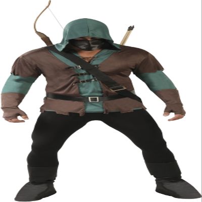 FIESTAS GUIRCA Teen Green Archer Costume - Green Hero Outfit for Boys 14-16 Years