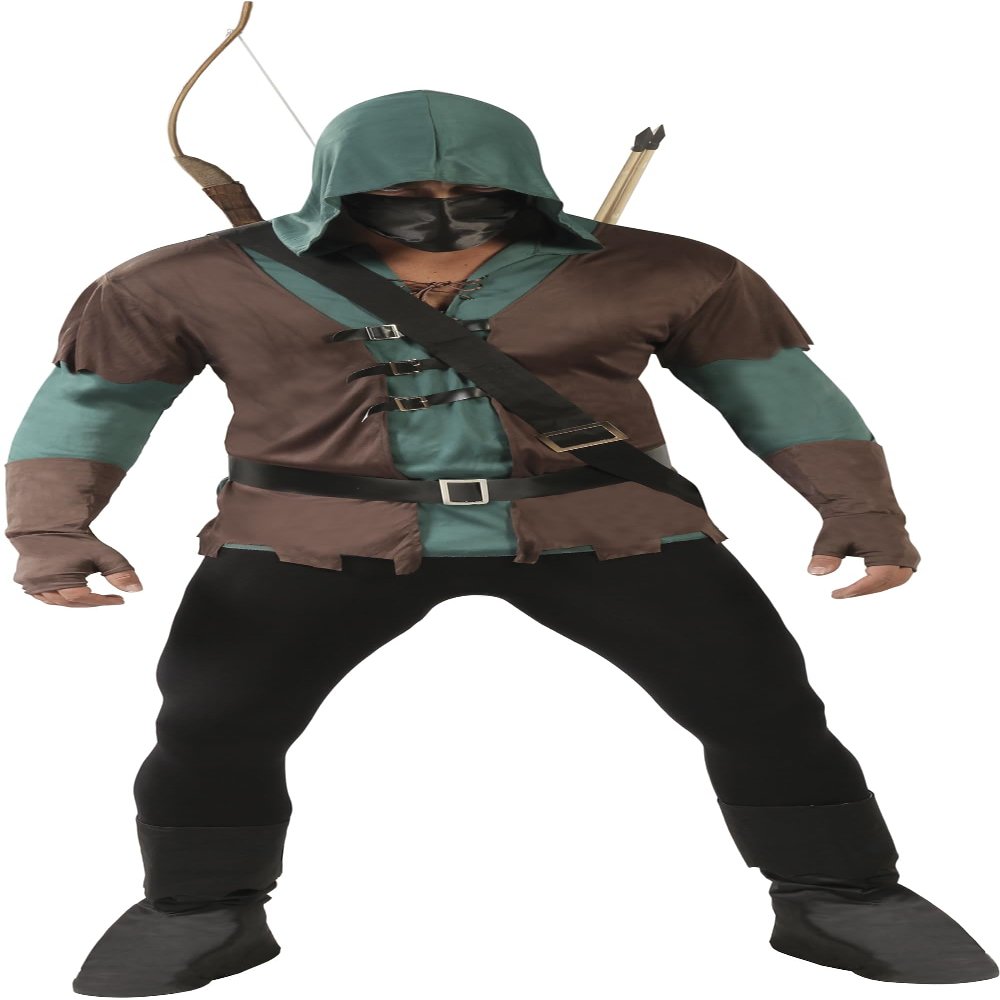 FIESTAS GUIRCA Teen Green Archer Costume - Green Hero Outfit for Boys 14-16 Years
