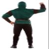 FIESTAS GUIRCA Teen Green Archer Costume - Green Hero Outfit for Boys 14-16 Years view 2