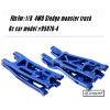 Rcarmumb Suspension Arms Upgrades Part for 1/8 Sledge 4WD #95076-4, 4pcs Aluminum Front Rear Swing Arm Hops Up w/Carbon Fibre Dust-Proof Protection Plate,Navy Blue view 2