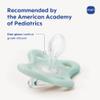 MAM Comfort Baby Pacifiers 3-12 Months Babies, Lightweight One-Piece Full Silicone Binky, BPA-Free Nipple, Easy to Clean Pacifier, Best for Breastfed Babies, 2 Count, Sterilizer Case, Made in Europe view 2