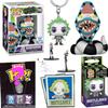 Frights in Nightmare Town Tim Burton Figure Exclusive Sandworm with Bitty Pop! Before Christmas Halloweentown + Beetlejuice Mini Creatures 4-Items view 1