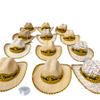12 PIECE MINI PALM HAT, MINI HAT DECORATION WITH SUCTION CUP, CAR DECOR, ORIGINAL, MADE IN MEXICO, SOMBRERITO, CHUPON, REAL PALM, SOMBRERO DE PALMA, ARIZONA view 2