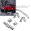 Alomejor RC Front Steering Set Aluminum Alloy Rear Axle Base Set for ECX Barrage 1/24 for RGT 1/24 for FTX 1/24 Climbing Car(Silver) view 4