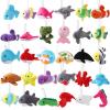 30 Pack Mini Ocean Animal Plush Toys Bulk,Cute Sea Creatures Stuffed Animals,Small Keychain Decoration for Claw Machine,Carnival Prize,Goody Bags Fillers,Christmas Party Favors for Kids Boy Girl view 1