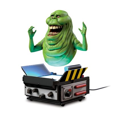 The Bradford Exchange Ghostbusters Levitating Slimer Ghost Trap Featuring Realistic Detailing to Recreate The Ghost's Blobby Form, Huge Mouth and Bloodshot Eyes (Green)