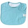 Isabeli Organic Cotton Toddler Drool Bibs 4 Pack - Blue view 3