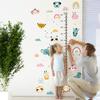 DRWSSR Kids Measuring Height Wall Decals Cute Cartoon Animal Stickers DIY Removable Peel and Stick Kids Room Wall Decoration for Boys and Girls Bedroom Nursey Classroom Playroom Decal view 1