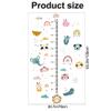 DRWSSR Kids Measuring Height Wall Decals Cute Cartoon Animal Stickers DIY Removable Peel and Stick Kids Room Wall Decoration for Boys and Girls Bedroom Nursey Classroom Playroom Decal view 2