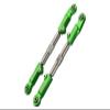 GPM 6PC Set Upgrades Aluminum 7075-T6+Stainless Steel Adjustable Front Steering Tie Rod for 1/8 4WD Sledge Monster Truck (95076-4) RC Cars (Green) view 1
