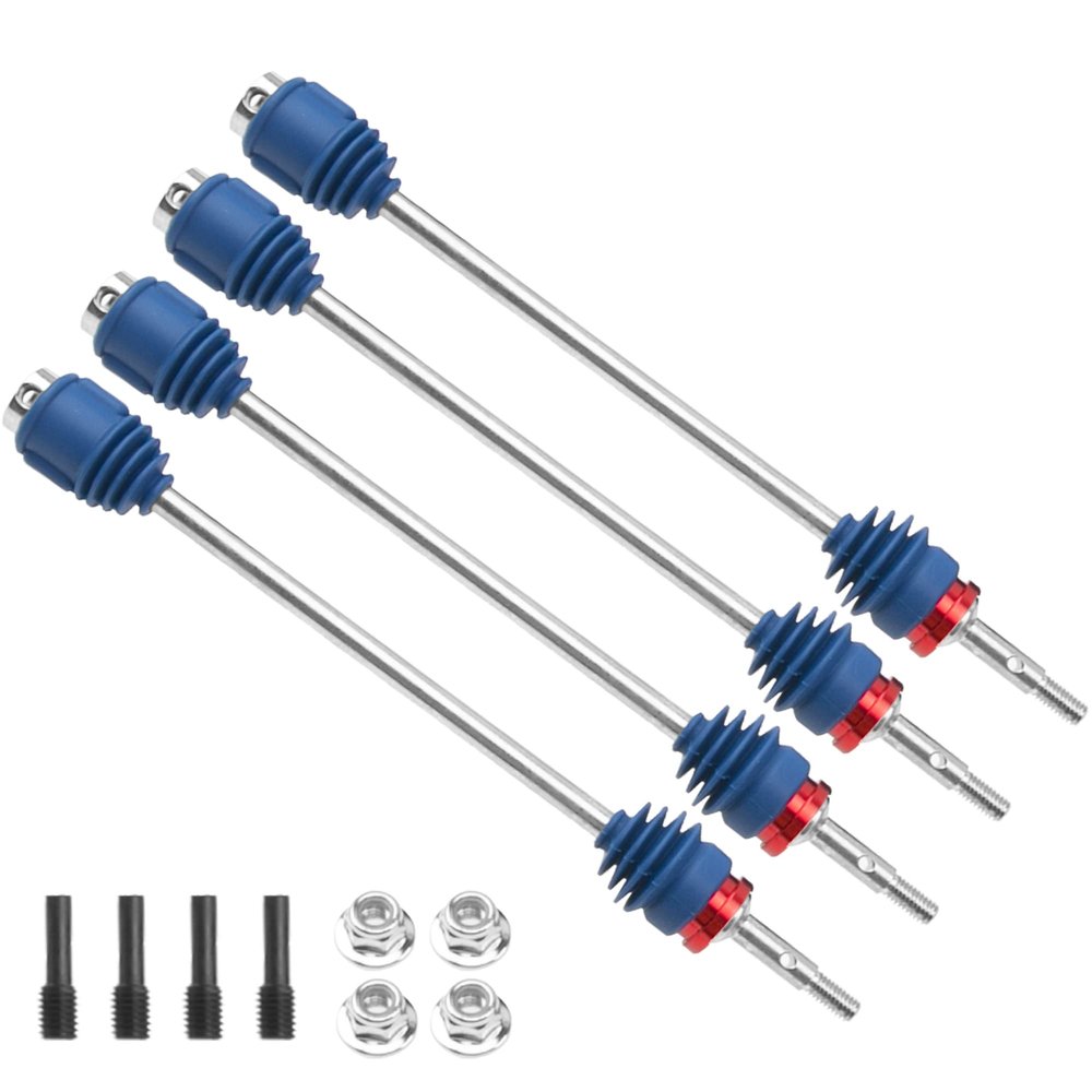 4Pcs ShareGoo Steel Drive Shaft CVD Dogbone Driveshafts 5451R Compatible with Traxxas 1/10 T-Maxx E-Maxx Revo RC Car Upgrades Parts