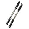 GPM 6PC Set Upgrades Aluminum 7075-T6+Stainless Steel Adjustable Front Steering Tie Rod for 1/8 4WD Sledge Monster Truck (95076-4) RC Cars (Black) view 1