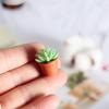 Dollhouse Potted Plants, 1:12 Scale Resin 16 Pieces Dollhouse for Decor view 2