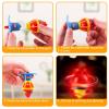 20PCS Starhig Light Up Spinning Tops, LED Light Up Flashing Spinning TopsGyroscope Novelty Bulk Toys Party Favors view 3