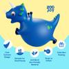 ZOOJOY Bouncy Dinosaur Hopper, Inflatable Dino Bouncing Animal for Toddlers, Indoor Outdoor Ride On Bouncing Horse W/Pump, Hopping Toys Gift for 4 5 6 7 8 Year Old Boy Girl view 3