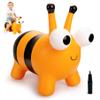 ZOOJOY Bee Bouncy Animals Hopper, Inflatable Bouncing Hopper, Outdoor Indoor Jumping Bounce Hopping Toys for Toddlers, for 18 Months 2 3 4 Year Old Kid Toddler view 1
