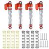 1/24th RC Car Shocks 43mm Aluminum Absorber Damper for All AXIAL SCX24 AXI90081 Deadbolt C10 Gladiator Bronco (Red) view 1