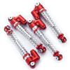 1/24th RC Car Shocks 43mm Aluminum Absorber Damper for All AXIAL SCX24 AXI90081 Deadbolt C10 Gladiator Bronco (Red) view 3