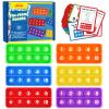 Aizweb Ten-Frame Math Manipulative for Elementary,Counting Number Math Games, Montessori Educational Toy for Kindergarten Classroom Kids 3 4 5 Year Old (Upgraded Version for 20 Task Cards) view 1