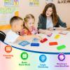 Aizweb Ten-Frame Math Manipulative for Elementary,Counting Number Math Games, Montessori Educational Toy for Kindergarten Classroom Kids 3 4 5 Year Old (Upgraded Version for 20 Task Cards) view 2