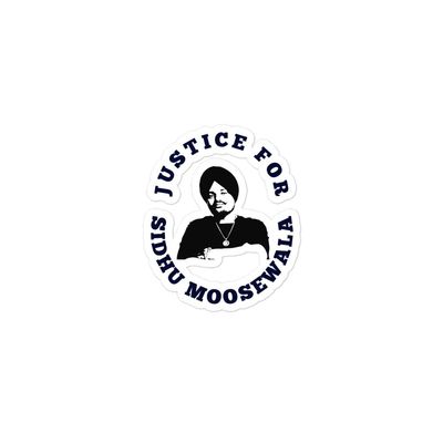 Justice for Sidhu moosewala Stickers Bubble-Free