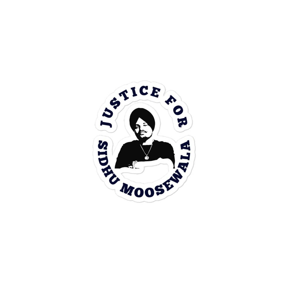 Justice for Sidhu moosewala Stickers Bubble-Free